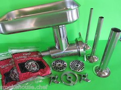 Meat Grinder attachment for Hobart 4212 4812 a200 h600 d300 h660 a120 + EXTRAS