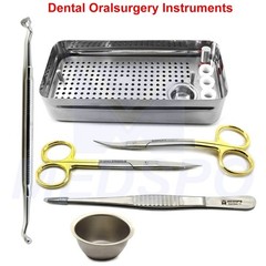 Dental Oral Surgery Kit Platelet Fibrin Box Dissection Scissors Bone Compactor