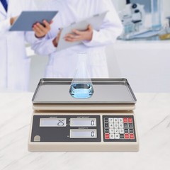 Industrial Counting Scale, 30kg X 0.5g, Digital Scale for Parts and Coins, g/k