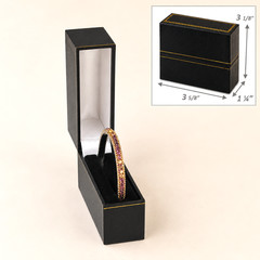 6pc Bangle Bracelet Gift Boxes for Cuff Bracelet Jewelry Box for Bracelet Black