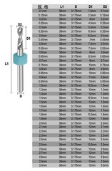 Dental PCB Drill Bit Set Tungsten Carbide Steel Twist Micro CNC Engraving Burs
