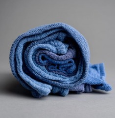 25lb Recycled Blue Huck Towels-Cotton Cleaning Rags Approx. ~200 Reusable Cloths