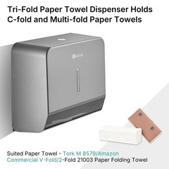 Paper Towel Dispenser Holder Wall Mount, Multifold/C Fold/Trifold Hand Towel …