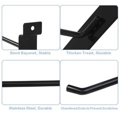 12 Pc Slatwall Hooks 4 Inch Slatwall Accessories Panel Display Hooks Metal Sl…