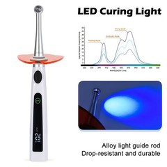 Dental Cordless LED Curing Light Lamp 1 Second Cure 800-2400mw/cm²