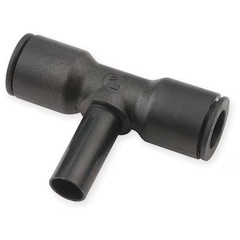 Legris 3188 08 00 Push-Fit Tee Fitting, 5/16 In Or 8Mm Tube Size, Brass,