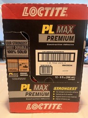 NEW 12-Pack Loctite 2292244 Low VOCs PL Max Premium Construction Adhesive 9 oz