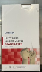McKesson Perry Latex Surgical Glove Standard Cuff Length SIZE 7 / 50 per Box