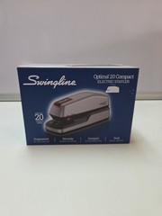 NEW Swingline Optima 20 Electric StaplerDesktop, Auto/Manual, 20 Sheets, Silver