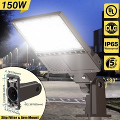 150W LED Parking Lot Light Outdoor Commercial Outside Security Flood Lighting