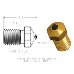 Diamondback Nozzles – V6 Compatible – Polycrystalline Solid Diamond