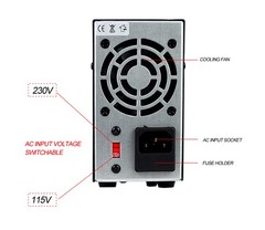 0-30V 10A Adjustable DC Power Supply Variable Regulated Lab 4-Digits LED Display