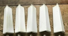 5 – NEW Aluminum Outside Siding Corner 8 Inches 5 Nails Included FREE SHIPPING