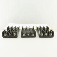 Gould Shawmut 60313 60303 3 Pole Fuse Holders 600V 30A 60A Lot Of 3