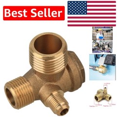 Corrosion-Resistant 3-Port Brass Check Valve – Ideal for Air Compression Systems