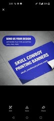 144″ x 36″ Design Ready Files Only* Vinyl Banner-Premium 13oz Matte -Grommets