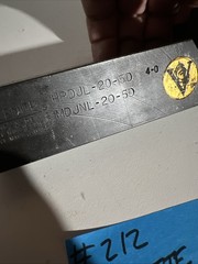 valenite HPDJL-20-5D Indexible Carbide Lathe Toolholder MDJNL 6”OAL 1.25”Shank