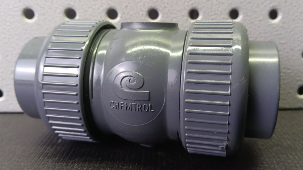 1″ Chemtrol TRUE UNION PVC CHECK VALVE PVCI-1 (bn)