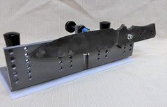 Knife Jig 10″ x 2.5″ with Handles, D-D Work Rest Made in USA