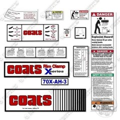 Fits Coats 70X-AH-3 Decal Kit Rim Clamp – 7 YEAR OUTDOOR 3M VINYL!
