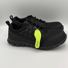 Reebok Sublite Cushion Comp Toe Work Shoe Black Womens Size 7.5W Men 9.5W