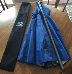 Black Stallion UB200 Core Flame-Resistant Industrial Umbrella, Blue 87.5 Inches