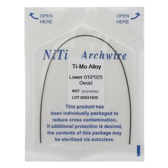 1-100Pcs Dental Orthodontic TMA Arch Wire Ti-Mo-Alloy Rectangular Ovoid/Natural