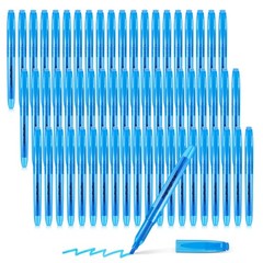 60 Pack Pastel Highlighters Chisel Tip Dry Quick Blue Ink Fluorescent Marker