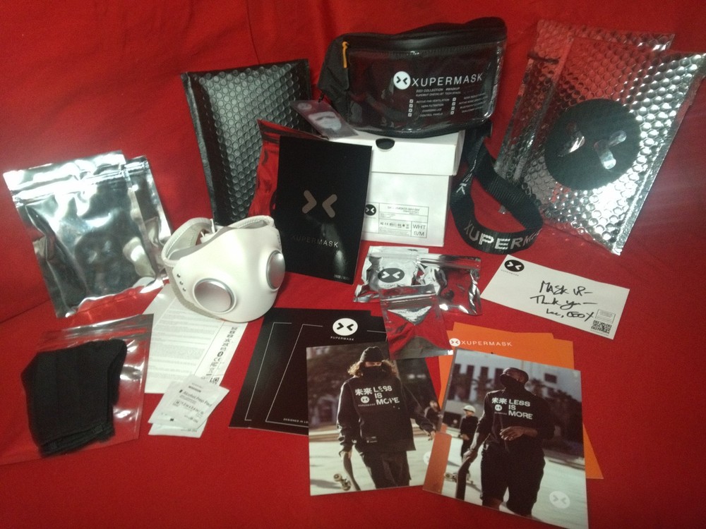 XUPERMASK with TONS of extras – White S/M- 1st Drop Influencer Bundle 0928/3000