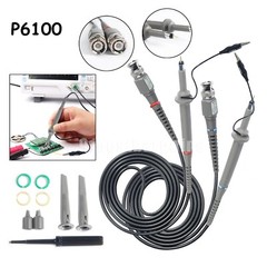 2 Pack P6100 100MHz Oscilloscope Probe 10:1 and 1:1 for Rigol Atten Owon Siglent