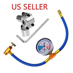 BPV31 Bullet Piercing Tap Valve Kit Refrigerator Fluoridation w/ Pressure Gauge