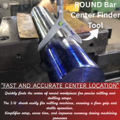 CENTER FINDER TOOL FOR ROUND BAR WORK PIECE 3/8″ DRILLING MILLING MACHINE