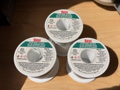 Oatey 50/50 Wire Solder 1.5 Lb / 24 Oz – 0.125” Diameter (3 Rolls Of 0.5lb)