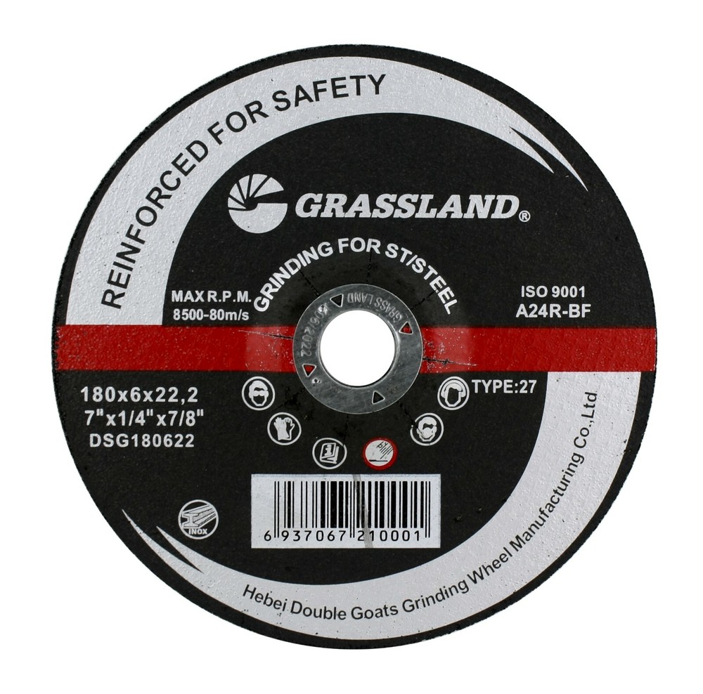 Grinding Disc, Stainless Steel Grinding wheel – 7″ x 1/4″ x 7/8″ – T27
