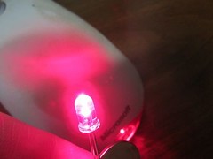 20 Clear Lens Red 5MM LEDs 2 Conductor Applied OptoTech Solder DC Voltage New