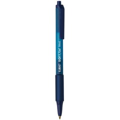 BIC Soft Feel Retractable Ball Point Pen Medium, Blue Ink, 36 Pack