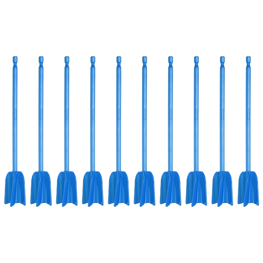 10Pcs, 8.7″ ABS Plastic Silicone Resin Mixer Paddle Blue