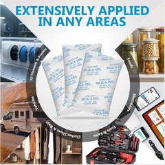 Silica Gel Packets – 50 Gram 35 Packs Desiccant Packs, Moisture Absorbers for