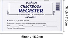 12 Pack Checkbook Register, Check Register Books For Personal & Work Use