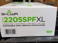 1000 Gloves! SHOWA Vinyl Disposable Medical Exam Gloves 5MIL Powder & Latex-Free