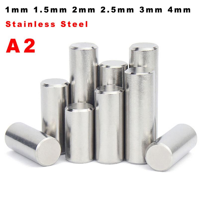 Stainless Steel Dowel Pins Parallel Pins A2 Metric 1mm 1.5mm 2mm 2.5mm 3mm 4mm