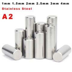 Stainless Steel Dowel Pins Parallel Pins A2 Metric 1mm 1.5mm 2mm 2.5mm 3mm 4mm
