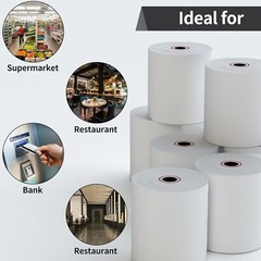 100 Roll 2 1/4″ x 85′ Thermal Paper Cash Register Credit Card POS Receipt Paper