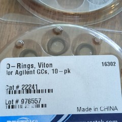 Restek Viton O-Rings for Agilent GCs 10-Pack Physical Laboratory, MPN 22241