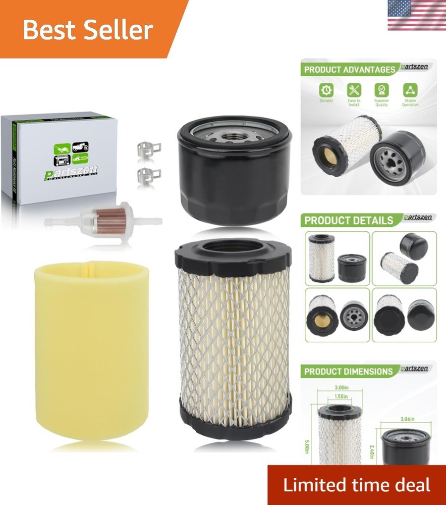 Efficient Air Oil Fuel Filter Kit for Various Lawn Mowers – Easy Installation