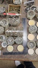 50 POUNDS OF ASSORTED TINNERS RIVETS AND OTHERS. TAKE THEM ALL.