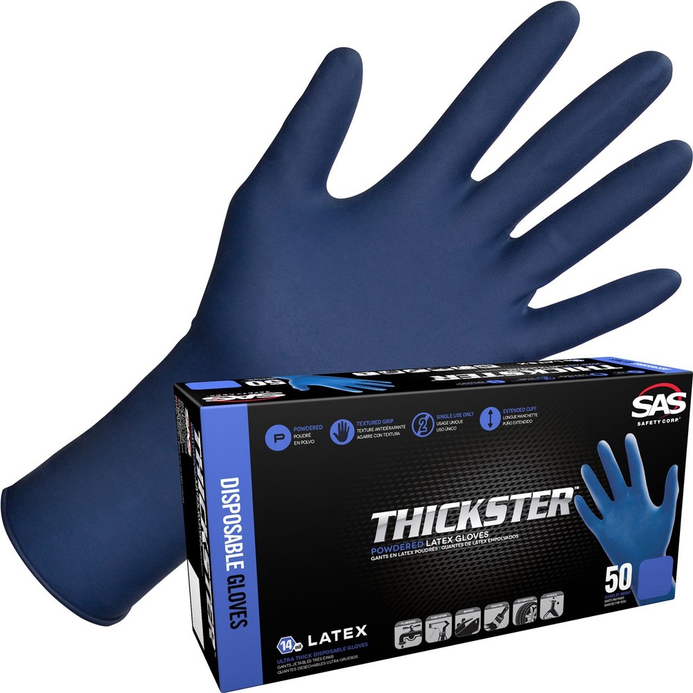 Raven Safety 6605 Thickster Powdered Latex – 14 mil – 50 Gloves per box, 2XL