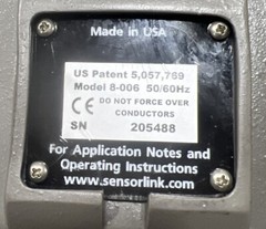 SENSORLINK AMPSTIK AC AMMETER 0-2000 AMP AUTO RANGING MODEL 8-006. Item ID 3A