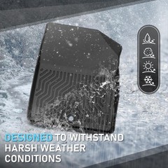 TPE Floor Mats Toyota RAV4 2019-2024 Hybrid 1st 2nd Row All Weather Protection