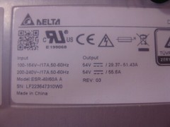 Delta ESR-48/60A A Rectifier DPR3000B-48